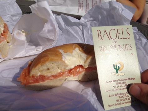 Nothing particularly Parisian about a bagel sandwich named "Brooklyn" but it was delicious!